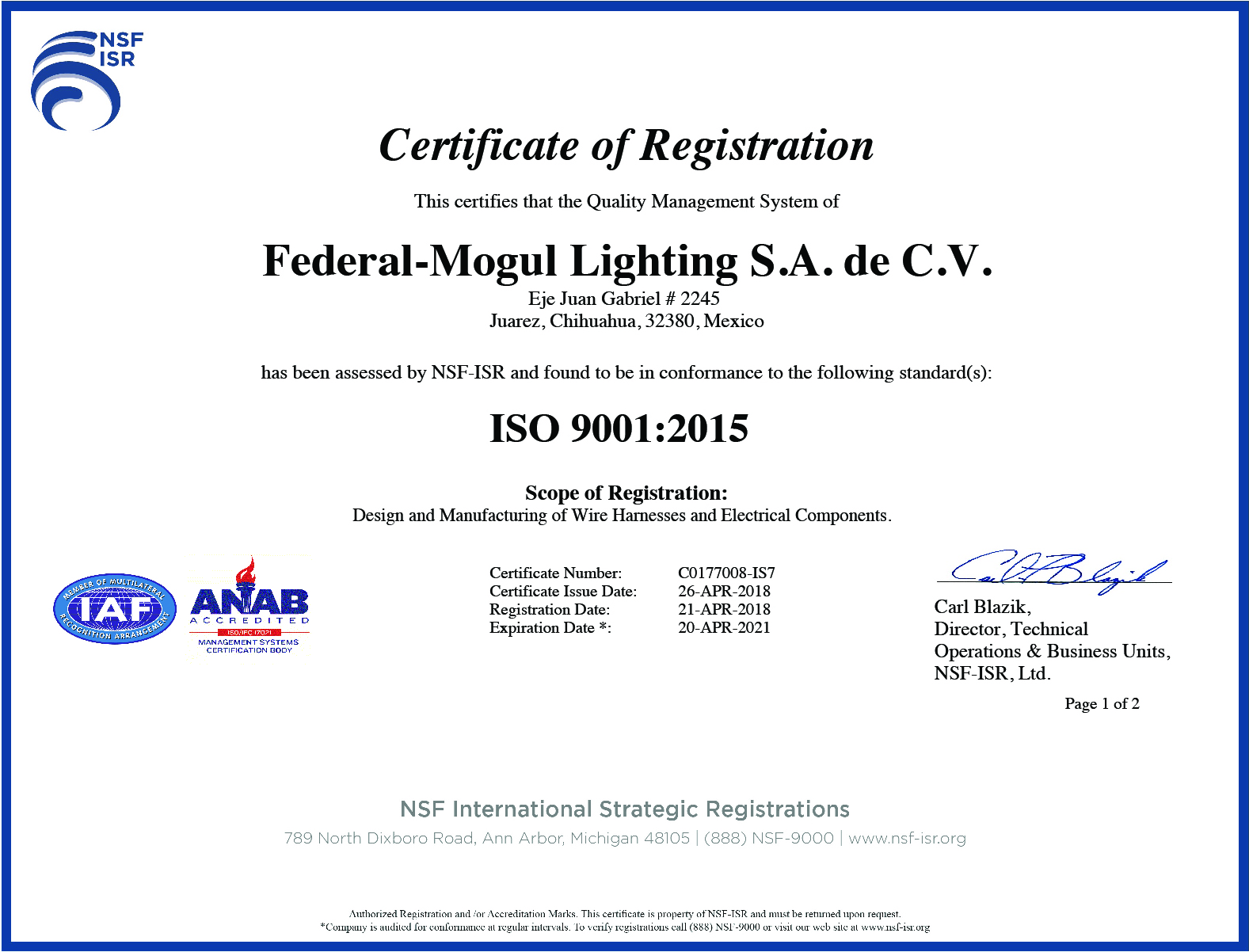 About Tenneco Powertrain Lighting